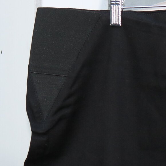 NEW Liza Luxe Black Gusseted Elastic Sides Pull On Stretch Ankle Pants Sz 4X - Picture 3 of 8